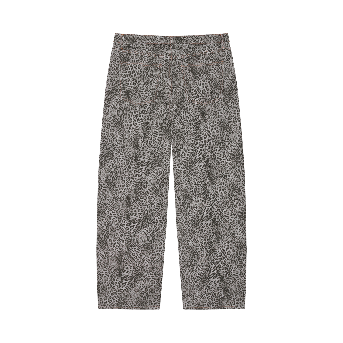 Vintage Leopard Wide Leg Jeans