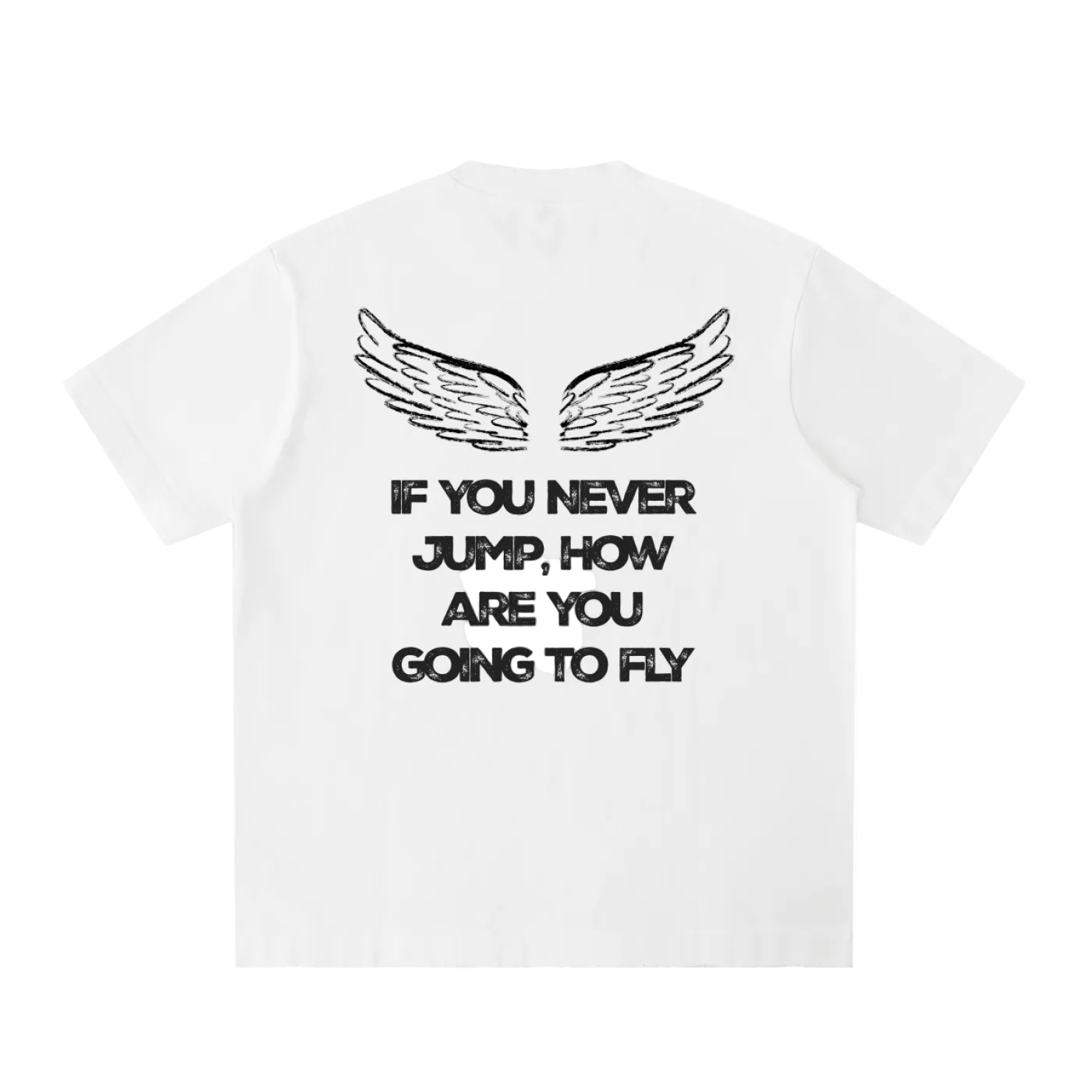 UNDRCVR If You Never Jump' Wings Graphic Tee