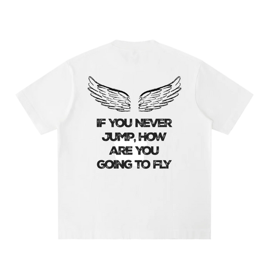 UNDRCVR If You Never Jump' Wings Graphic Tee