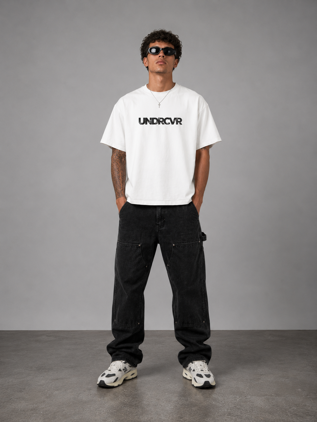 UNDRCVR If You Never Jump' Wings Graphic Tee