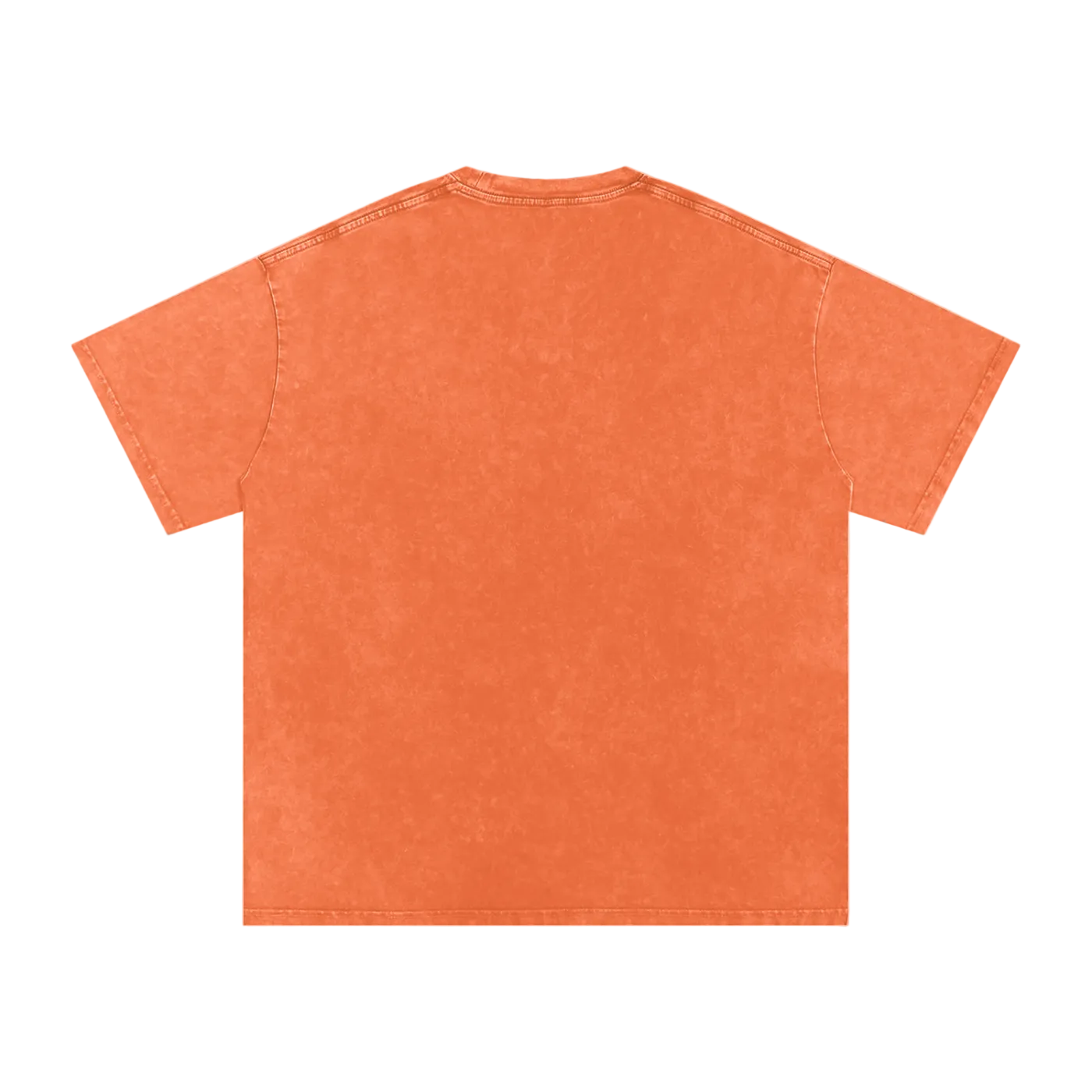 Orange t-shirt on a white background