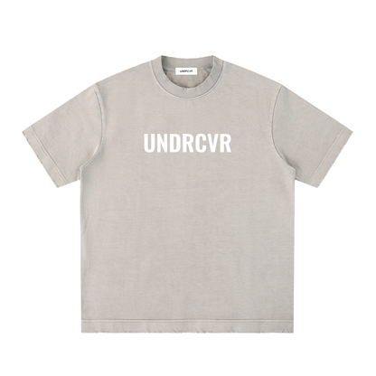 “UNDRCVR” Heavyweight Vintage Washed Frayed T-Shirt