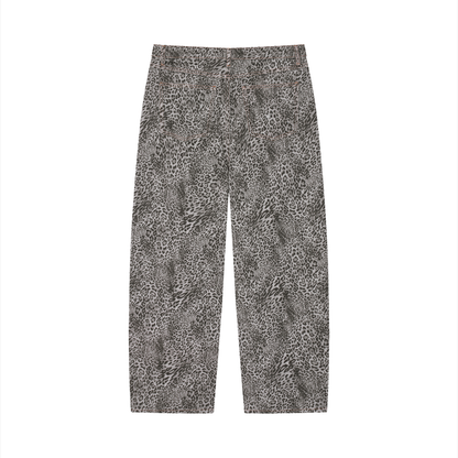 Vintage Leopard Wide Leg Jeans