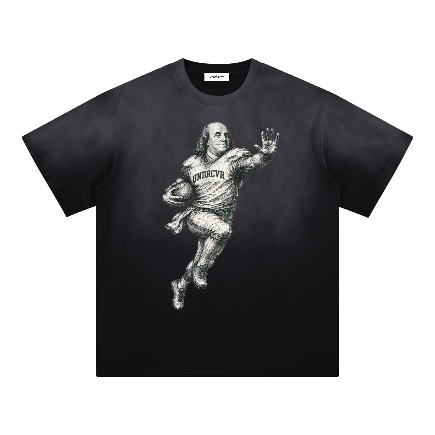 FRANKLIN HEISMAN TEE — WASHED BLACK