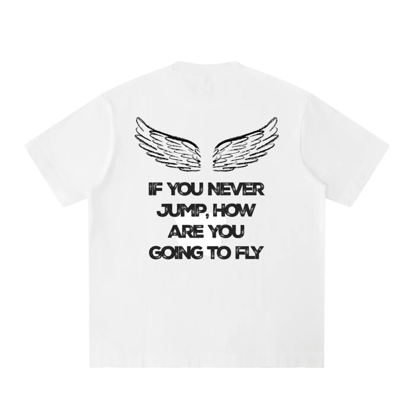 UNDRCVR If You Never Jump' Wings Graphic Tee
