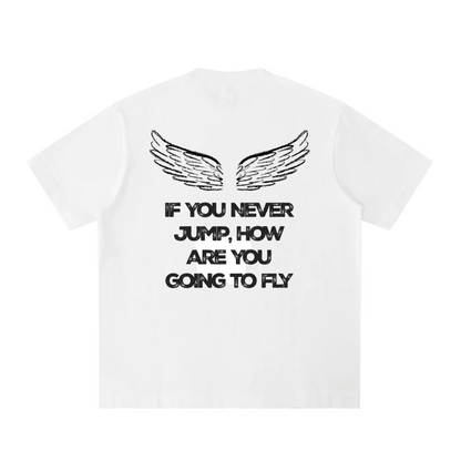 UNDRCVR If You Never Jump' Wings Graphic Tee