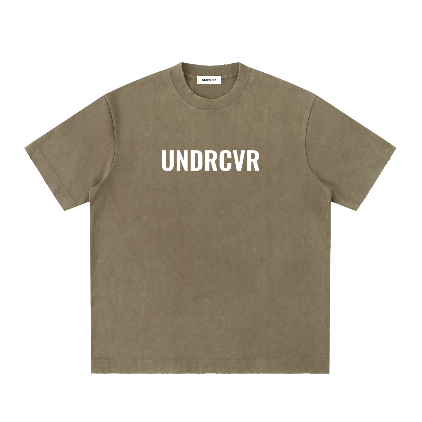 “UNDRCVR” Heavyweight Vintage Washed Frayed T-Shirt