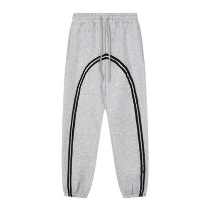 Sun Fade Contrast Tape Fleece Jogged Sweatpants