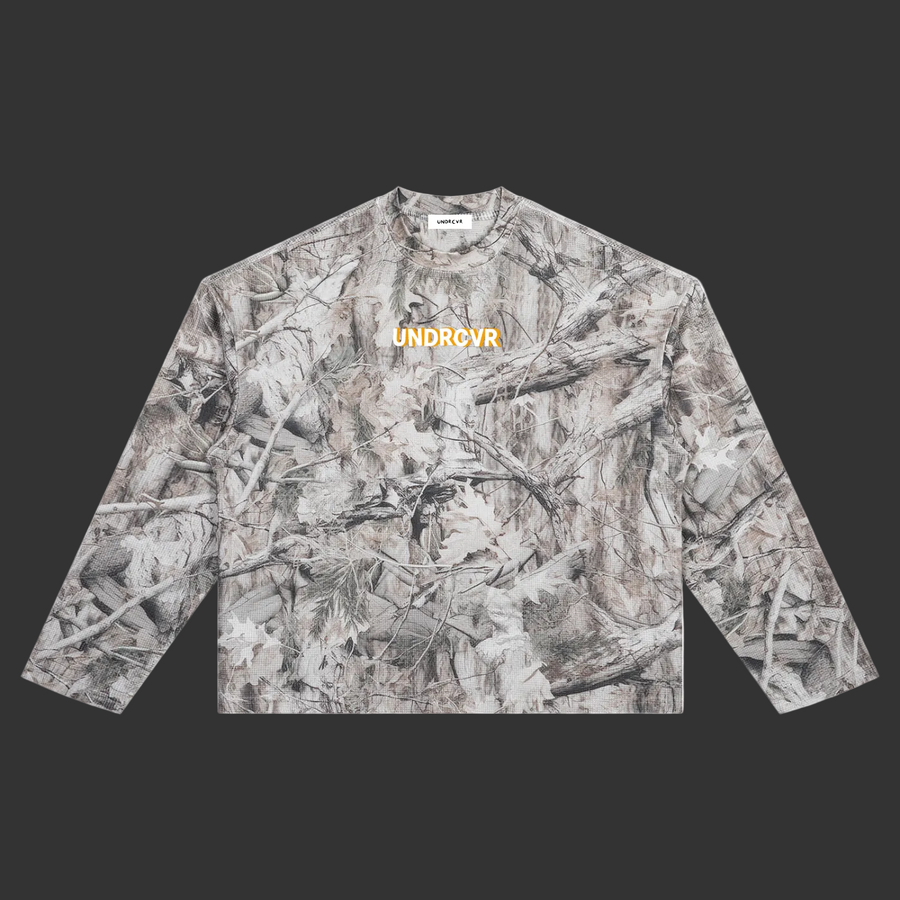 UNDRCVR Woodland Long Sleeve — Ash Camo