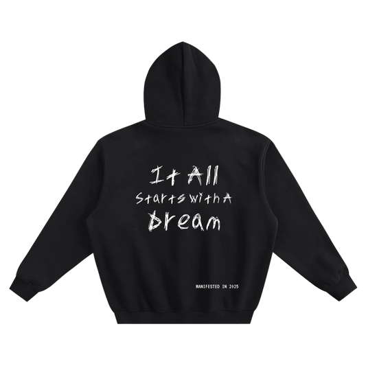 UNDRCVR "It All Starts With A Dream" Fleeced Boxy Hoodie