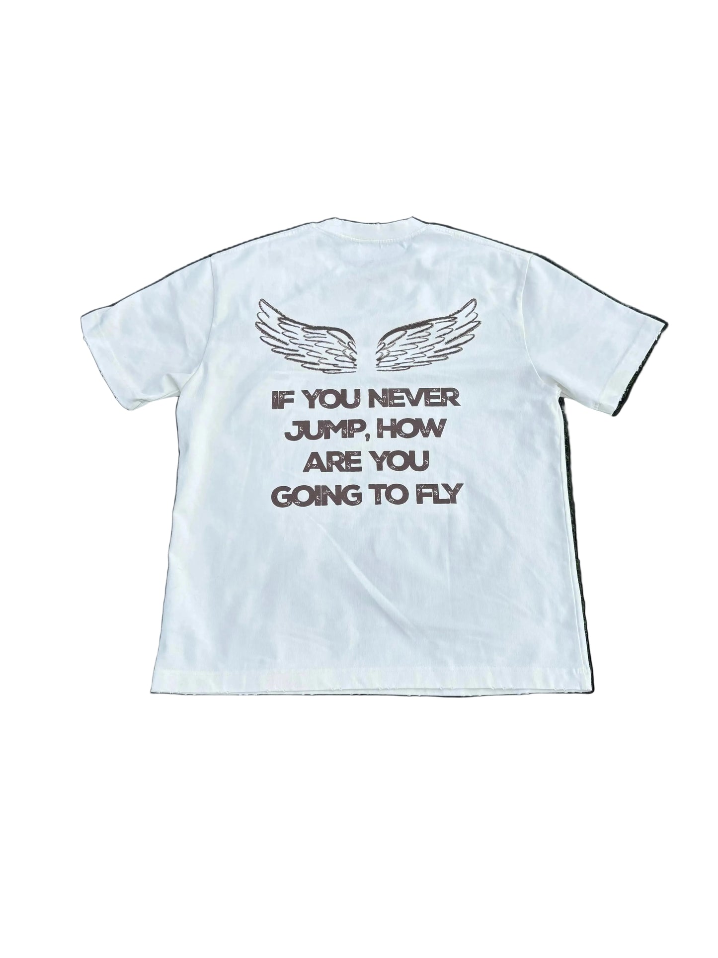 UNDRCVR If You Never Jump' Wings Graphic Tee