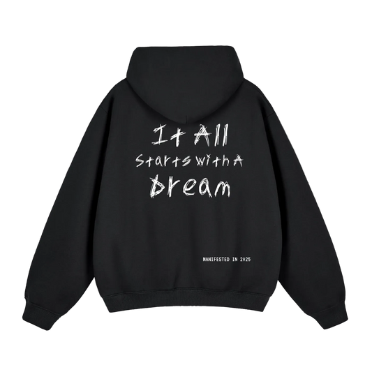 UNDRCVR "It All Starts With A Dream" Fleeced Boxy Hoodie