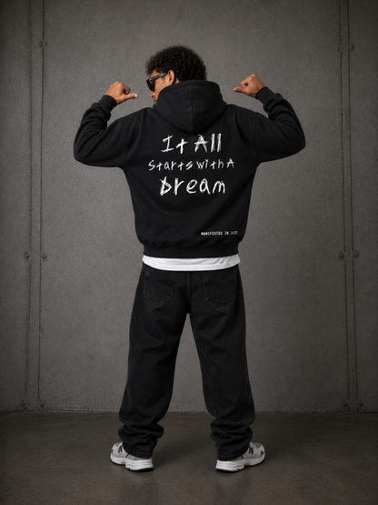 UNDRCVR "It All Starts With A Dream" Fleeced Boxy Hoodie