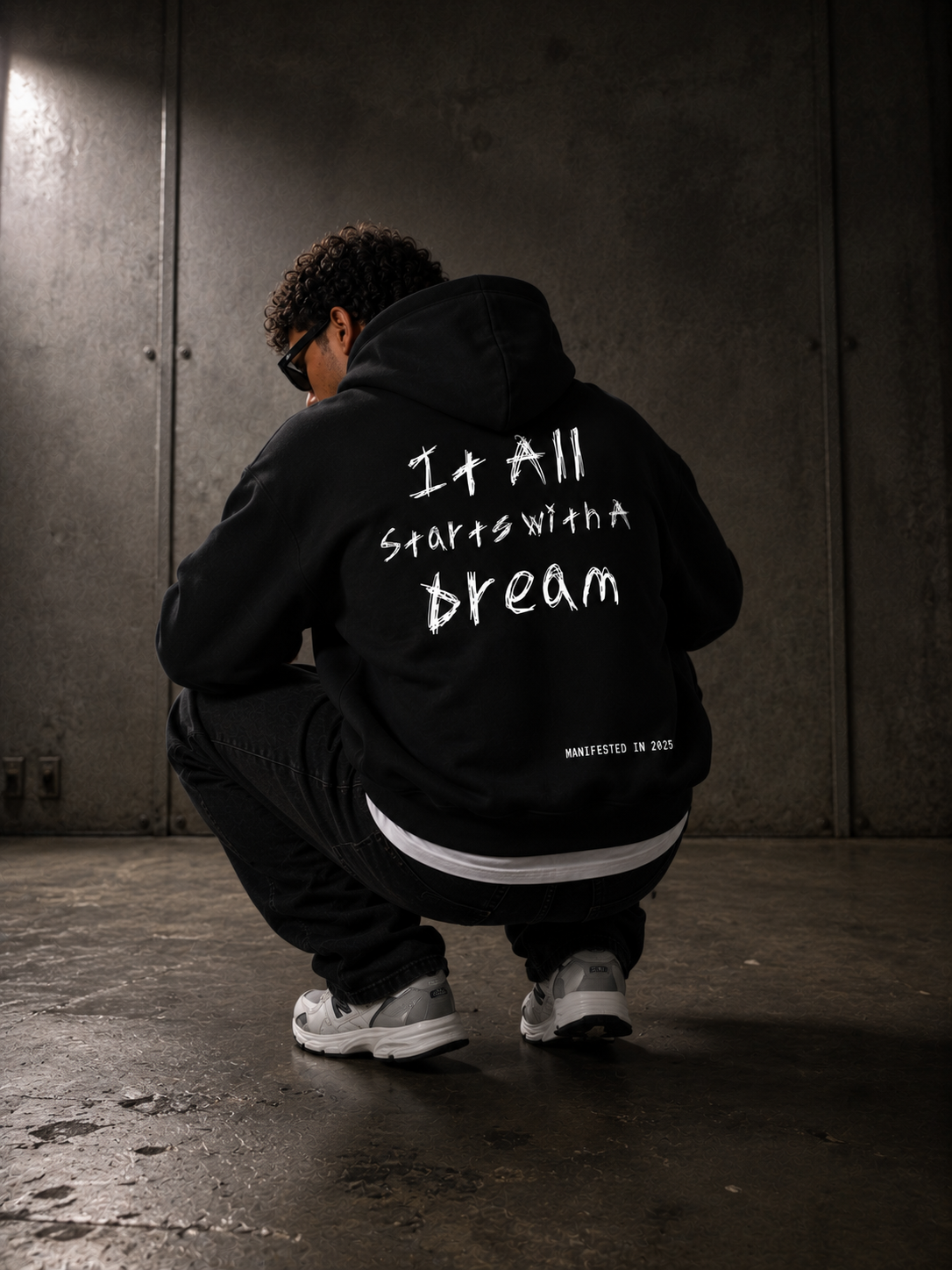 UNDRCVR "It All Starts With A Dream" Fleeced Boxy Hoodie