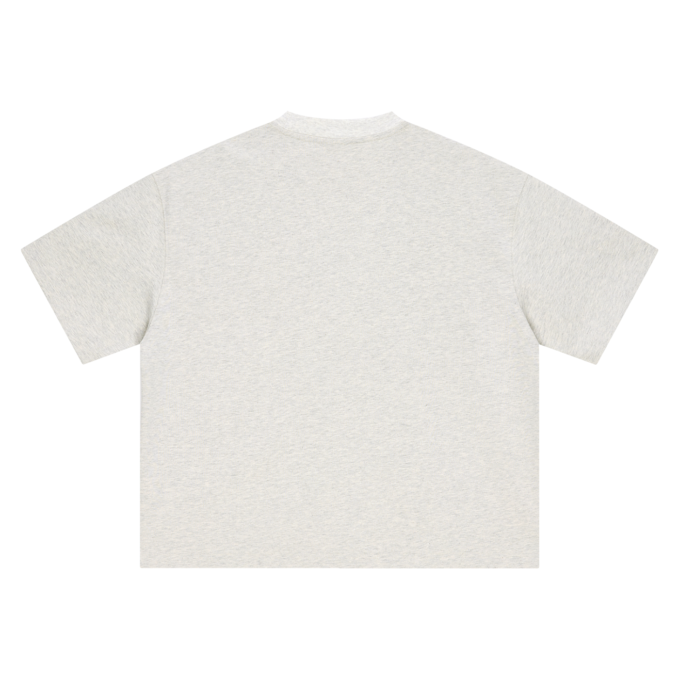 Hidden Face Tee - Oat Grey