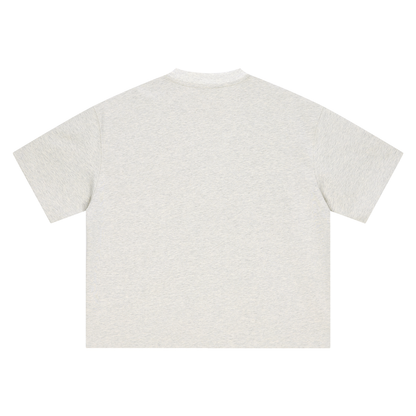 Hidden Face Tee - Oat Grey