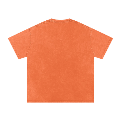 Orange t-shirt on a white background
