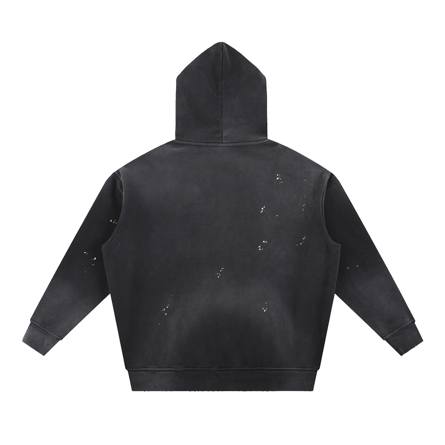 UNDRCVR USA Distressed Hoodie - Vintage Black