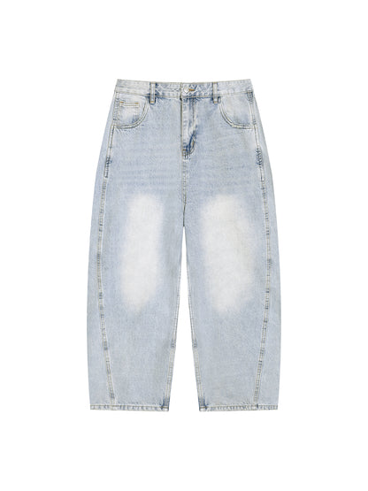 Sunfaded Barrel Jeans