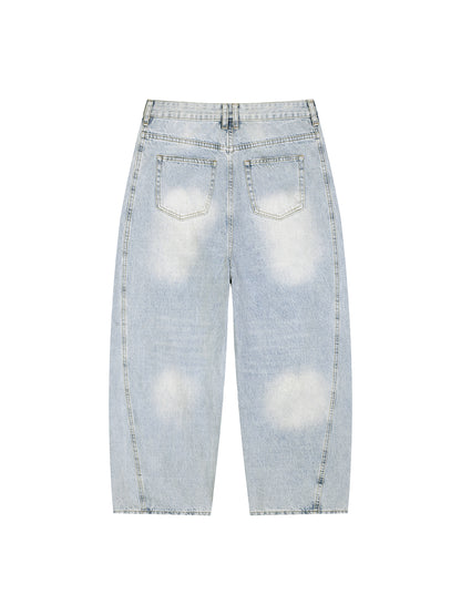 Sunfaded Barrel Jeans