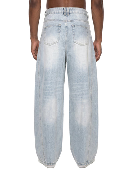 Sunfaded Barrel Jeans